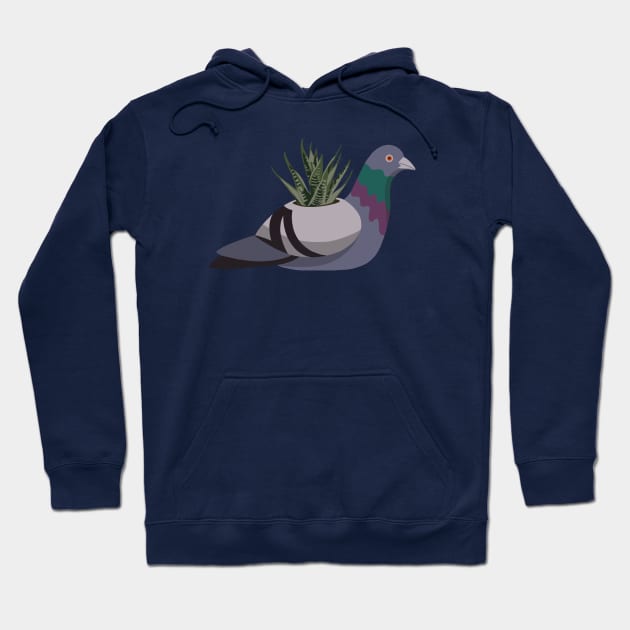 Succulent Pigeon Hoodie by GeoCreate